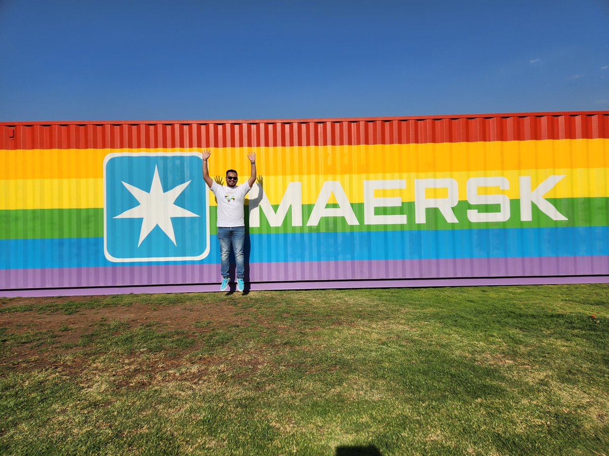 gabomt96's tweet photo. So happy to have the @Maersk rainbow container in Mexico to celebrate the pride month. #maerskinclusive #mixteam https://t.co/2hPbskr1bX