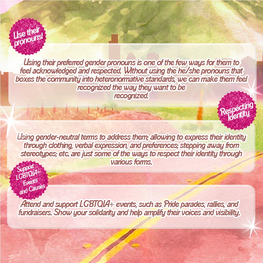 PUPADPROS's tweet photo. Being an ally is a brave stance to taking the journey towards equal rights for the LGBTQIA+ community.
Here are some tips on being a better ally, especially through the ADPR industry.
๐จ: Sean Andre Salinas
๐๏ธ: Stefi Ordanza
#ADPRIDE
#PakPowerProgress
#ADPROS https://t.co/t0OvlTDef8