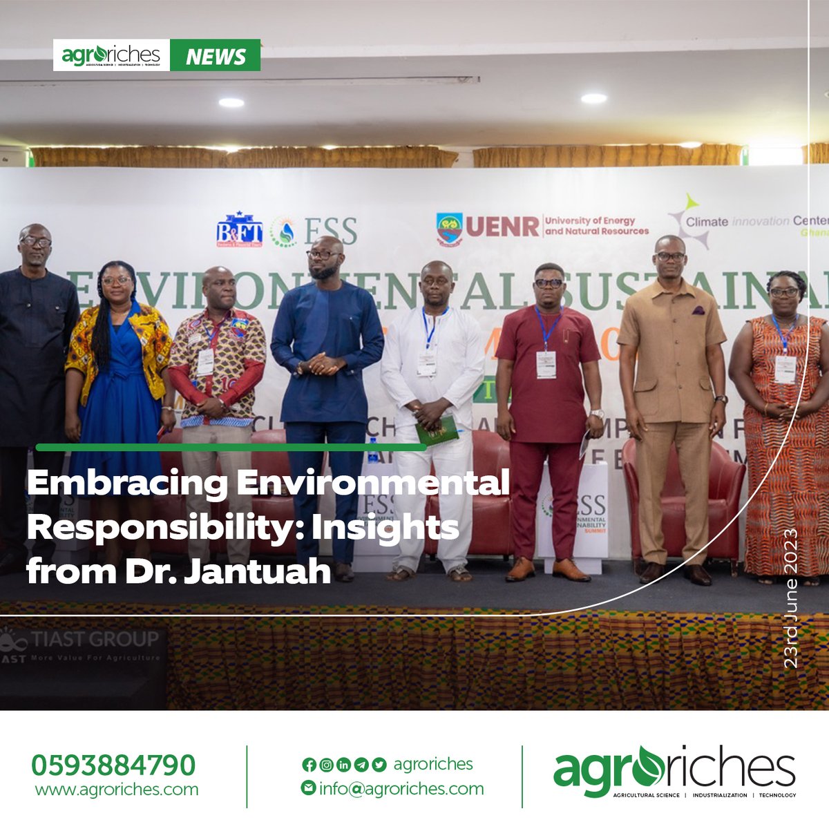 Embracing Environmental Responsibility: Insights from Dr. Jantuah

agroriches.com/embracing-envi…

#future #project #agroriches #farm #agricuture #crop #world #agriculturenews #news #quality #farmers #news #environmental