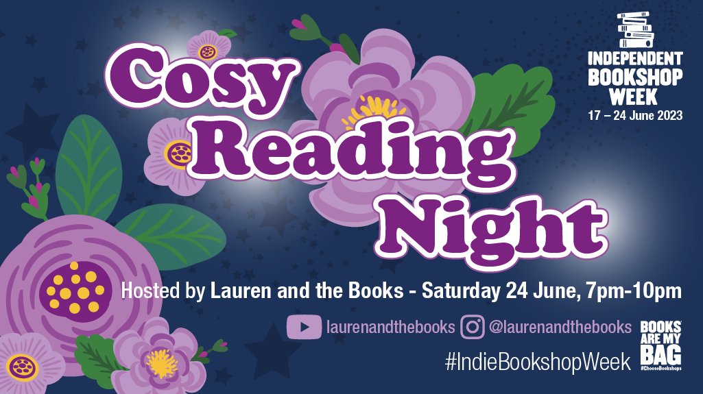 Join us tonight, 7-10pm for a very special #CosyReadingNight with Lauren and the Books to celebrate this year's #IndieBookshopWeek 🧡