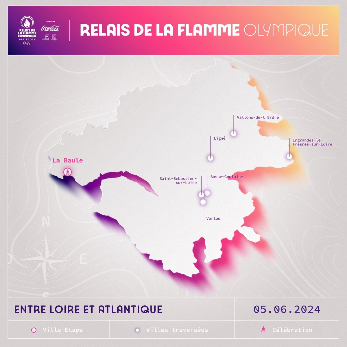 @Bassegoulaine sera ville Relais de la Flamme Olympique le 5 juin 2024. 
C’est une immense fierté pour notre commune.
#Paris2024 #jeuxolympiques #TerreDeJeux2024