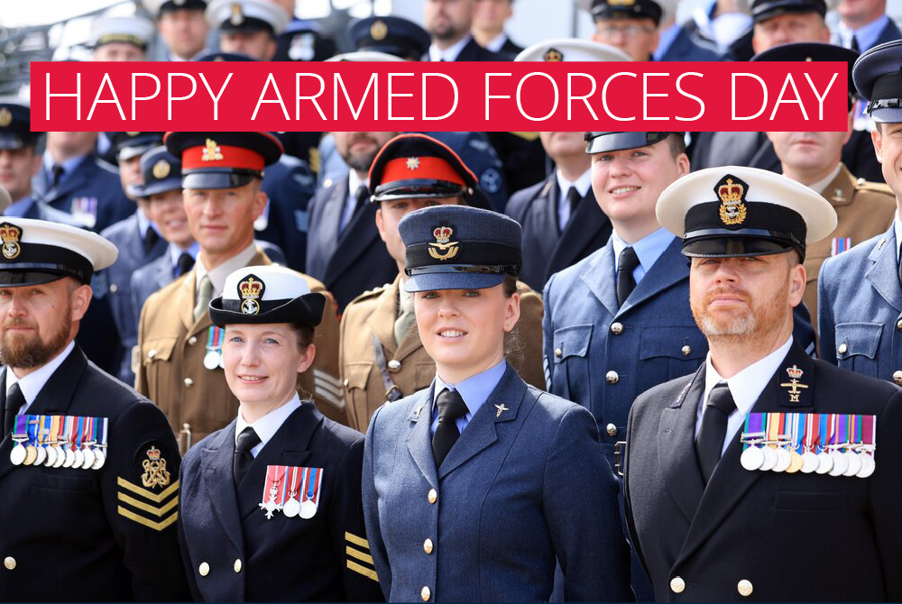 Happy Armed Forces Day! Today we celebrate and honour all those who serve and have served. #ArmedForcesDay #SaluteOurForces