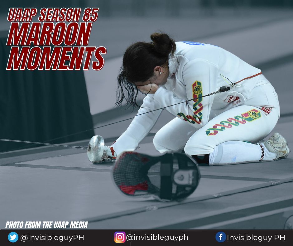 #UAAPSeason85 Maroon Moment #4
Juliana Gomez wins gold in Fencing

Juliana Gomez delivered UP's lone gold in fencing after winning the women's individual epee event, edging out DLSU in the finals, 15-10.

#UPFight ❤️💚
#SupportAllSports