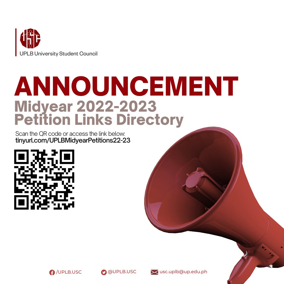 UP Los Baños USC on Twitter: "📣 UPLB MIDYEAR ‘22-‘23 PETITION LINKS