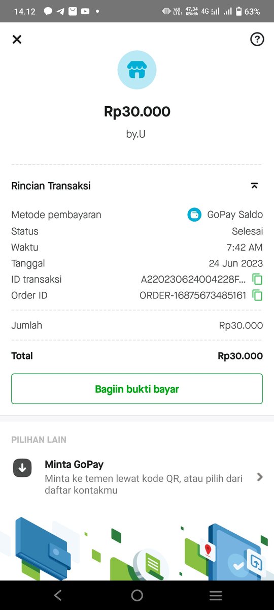 gerifathur's tweet photo. Halo min @byu_id ini kau sudah beli kuota via aplikasi tapi datanya belum masuk https://t.co/MradeGsK8E