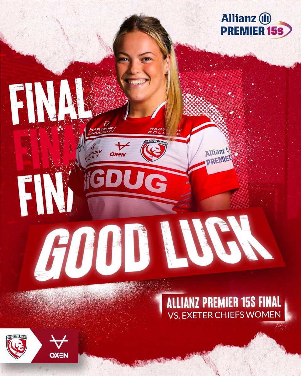 Best of luck to our partners @Glos_PuryWRFC in today’s Allianz Premier 15s final at Queensholm! 🍒