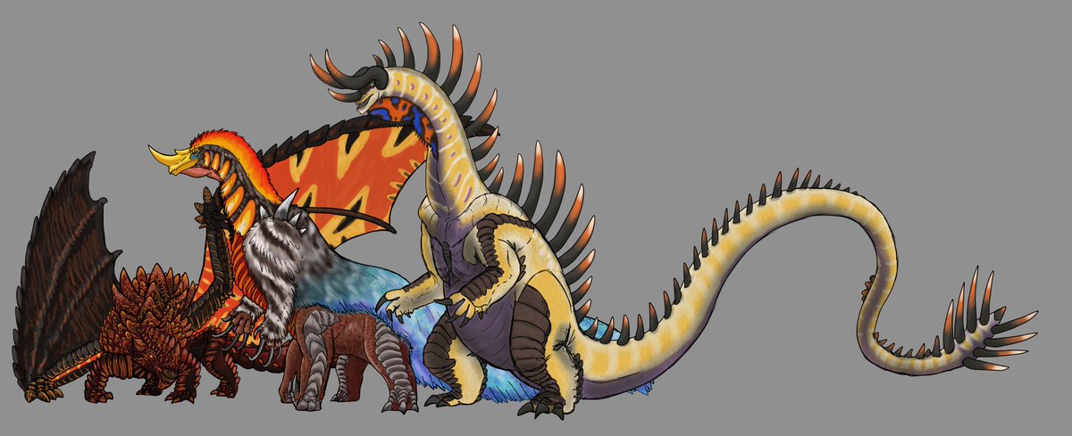 Gigantis - 'Painted Goliath'

Another recently revamped Scythoverse kaiju; Gigantis makes up the trio of kaiju feat Scytho and Daezuul! With a long whipped tail and a row of curved spikes, this is one behemoth you don't wanna mess with!

#scythoverse #gigantis #kaiju #kaijuart