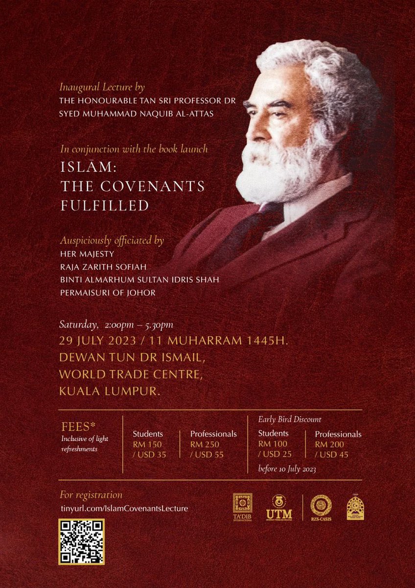 You are invited to join this lecture. This is perhaps the last public lecture of Prof. Syed Muhammad Naquib al-Attas.