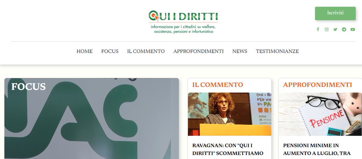 📌🎯 🆀🆄🅸 🅸 🅳🅸🆁🅸🆃🆃🅸 è online. Il portale di Inac- Cia dedicato all'#informazione a misura di #cittadino è consultabile su quiidiritti.it Scriveteci a quiidiritti@inac-cia.it e condividete le vostre esperienze
<a href="/MastrocinqueAle/">Ale Mastrocinque</a>
<a href="/r_romolo/">ROMOLO ESPOSITO</a> <a href="/INPS_it/">INPS</a>  <a href="/ManuelOrazi/">Manuel Orazi</a>