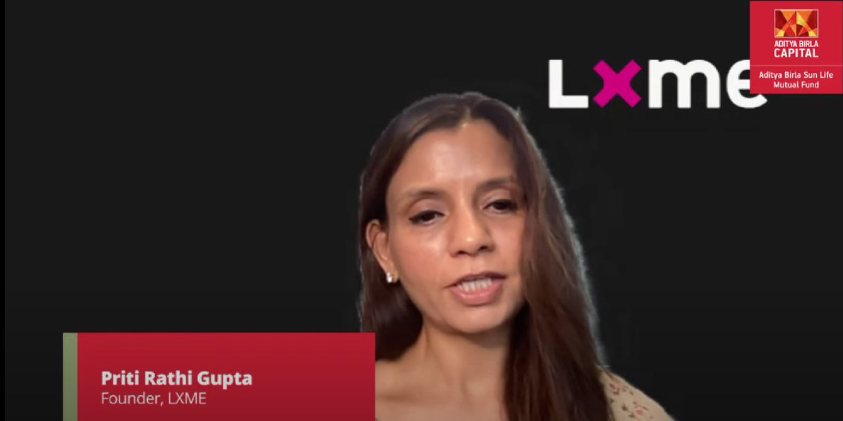 abslmf's tweet image. #Women should consider diverse #assetclasses to achieve #financialfitness.@PritiRathiGupta Founder - LXME #IEDD #Forher #NiveshMahakumbh  #FinancialWellness #Financialhealth