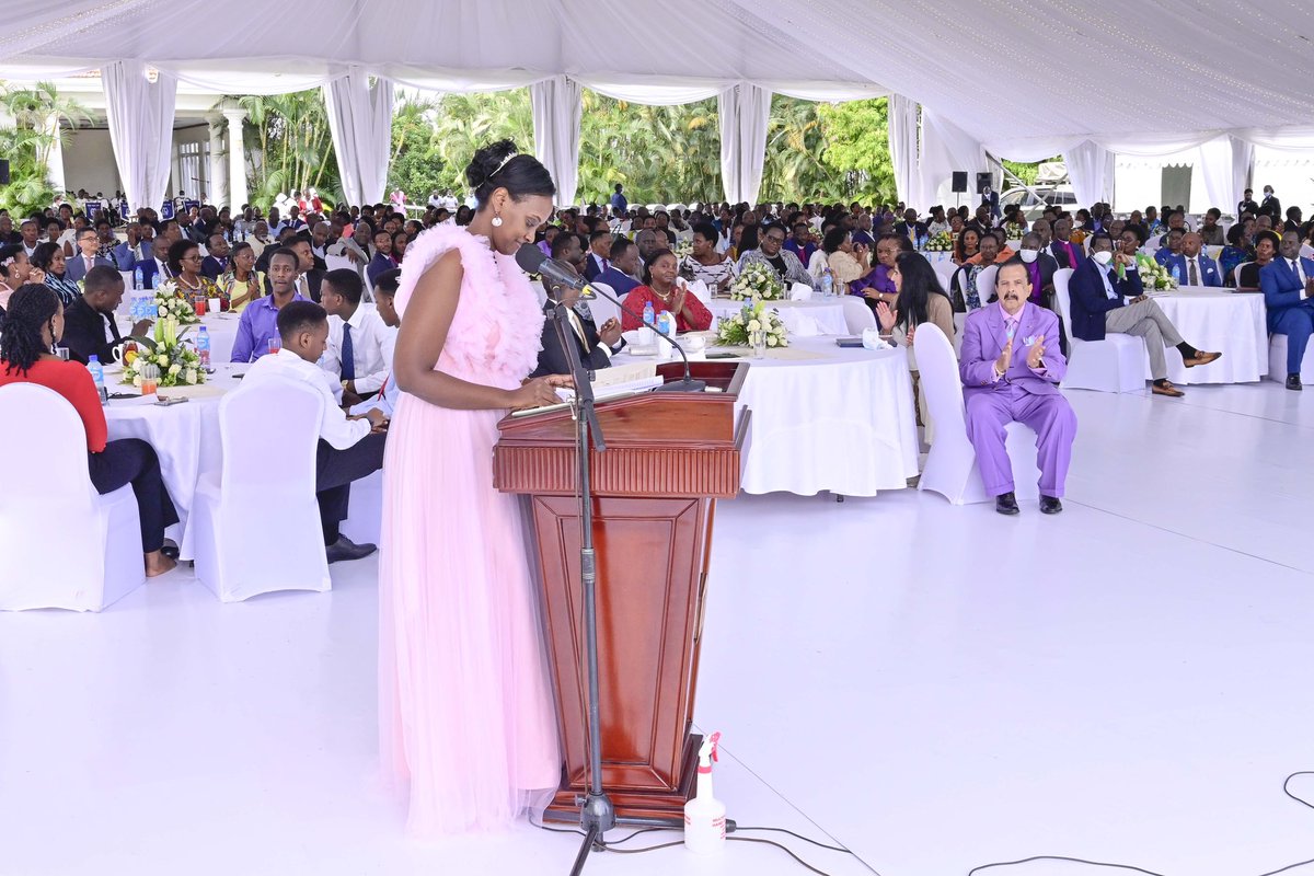 KagutaMuseveni's tweet photo. I want to congratulate Patience Rwabwogo for writing a book that links the Bible to NRM’s principles of Patriotism & Pan- Africanism. This has made this book a masterpiece. 

She is correct in saying that we sold our birthright as Africans by being greedy and selling our brothers into slavery. 

Patience is trying to say that if we do not protect our birthright, the enemy will come and steal it. We must protect it. 

I also thank Patience for introducing our family to the line of Christian leadership being the 1st priest in the family. She has showed us that you can be a cattle keeper and also a priest.
I congratulate her!