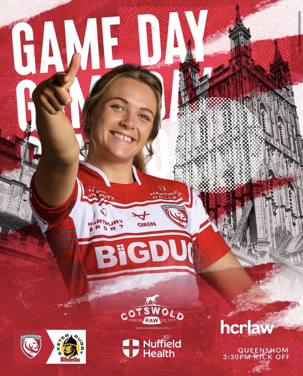 𝐓𝐇𝐄 𝐅𝐈𝐍𝐀𝐋 𝐒𝐇𝐎𝐖! 🍒

🆚 @ExeChiefsWomen 
📅 Saturday 24 June⁠
🏟 Kingsholm
🏉 3:30pm KO⁠
🎟 Link below
📺 @btsport , @BBCiPlayer , @Premier15s 
🎙️ @BBCGlos 

🤝 Proudly sponsored by
@CotswoldRAW 
@nuffieldhealth_glos 
@HCRlaw 
@BiGDUG