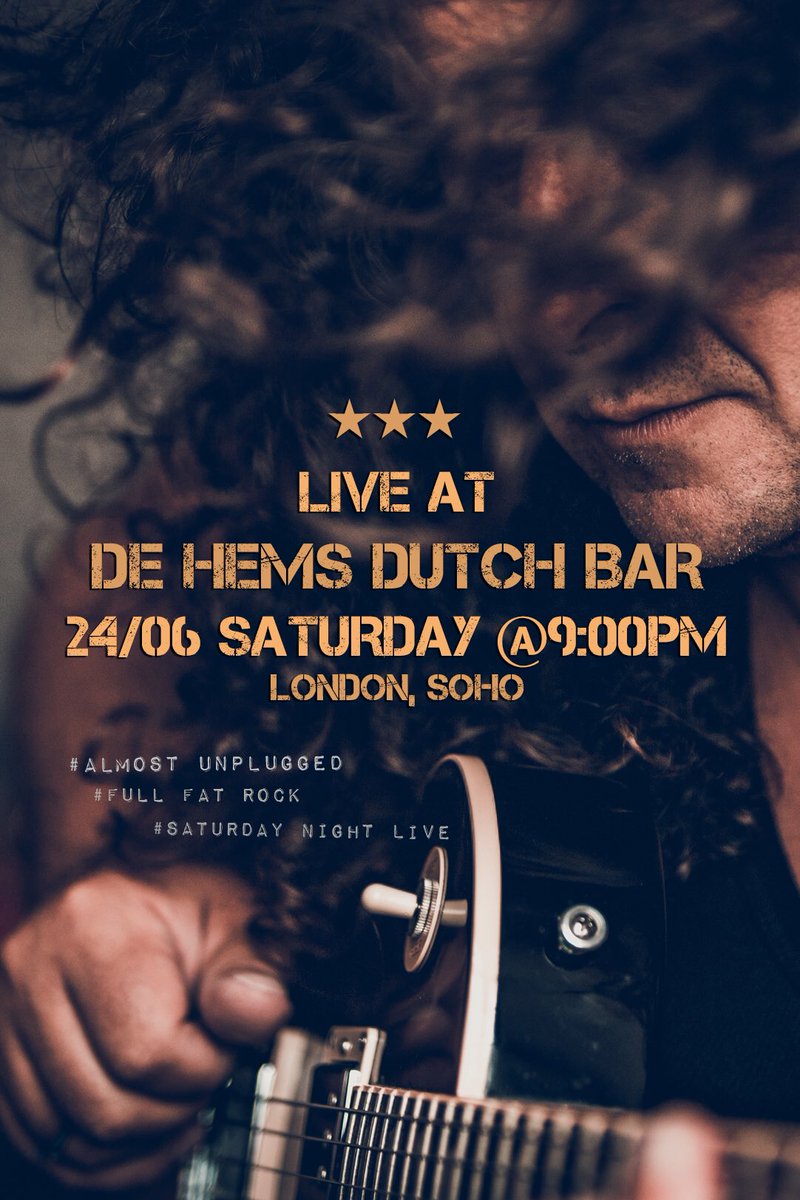 Performing live #tonight at De Hems Dutch Bar  @deHems_London #Soho #london 🎙Almost #unplugged #RockNRoll starts @ 9:00pm #Saturdaynightlive #classicrock #rock #bluesrock #londonlive #livemusic #londonmusic #londongig #music #musica #musiclife