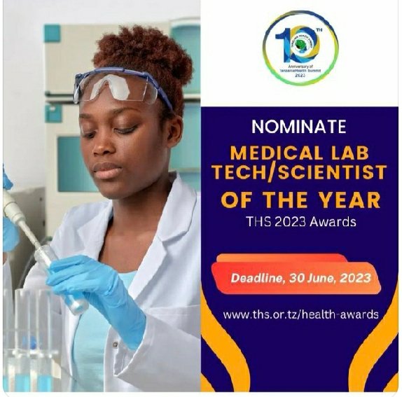 Medical laboratory Practitioner of the year
Nominate now
#labtechnologist
#labscientist
@wizara_afyatz @ummymwalimu @tanzaniahealth