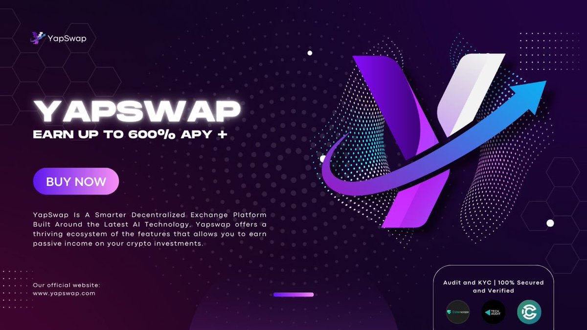 $300 — 3 Days —

➖ RT & Join TG: t.me/yapswap + Say something good

** Earn up to 600% APY on YapSwap Farms, Pools and Staking

➖ Buy Min $10 on: yapswap.com

Post Proof