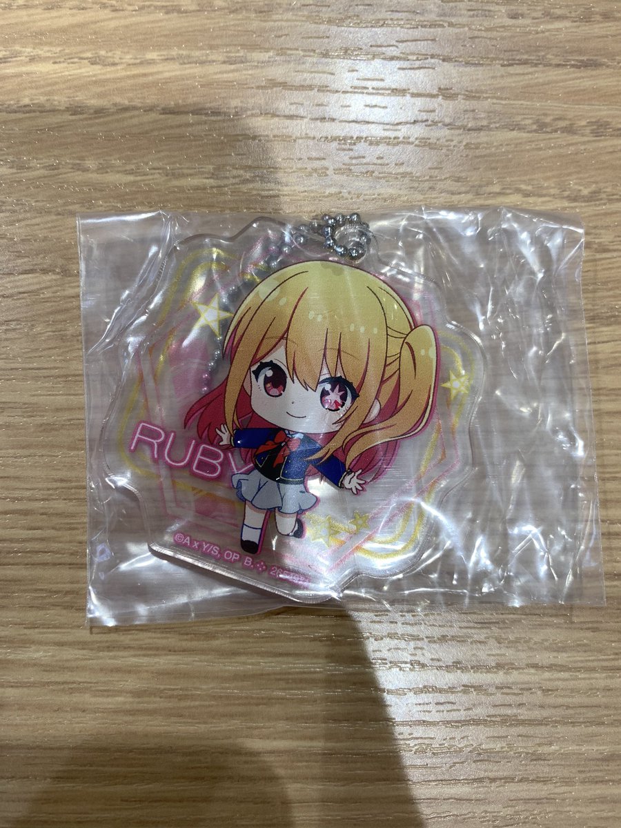 yam___m's tweet photo. 【交換】推しの子 アクリスマスコット２

譲 ルビー

求  アクア＞アクア&amp;有馬かな

郵送希望

交換して頂ける方が居ましたらよろしくお願いします。
#推しの子 https://t.co/yOK90MsM97