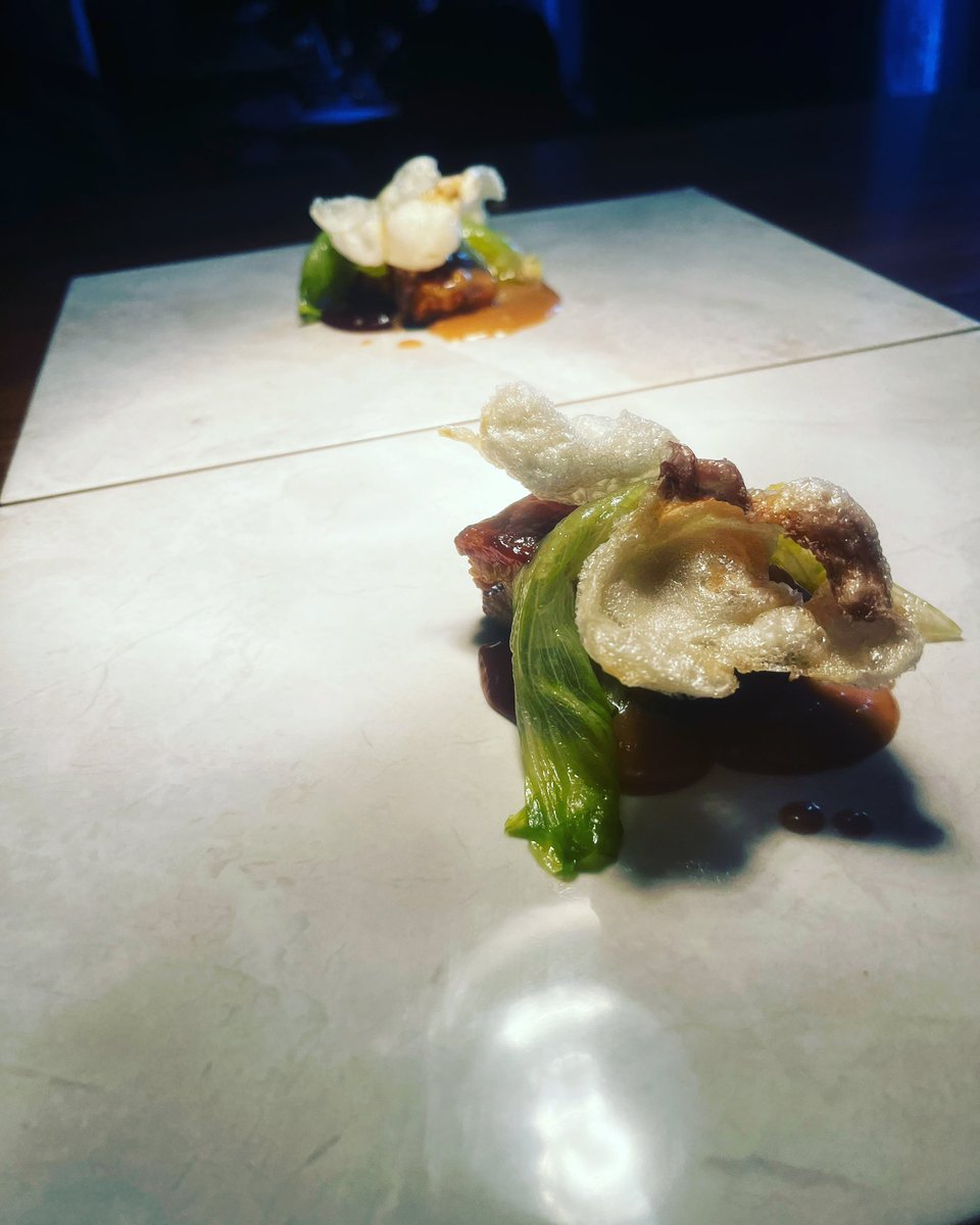 Chefjono2's tweet photo. BBQ STICKY PORK, PINEAPPLE, CORRIANDER, SATAY SAUCE.
One of my favourite dishes at the moment, so tasty😋
#5coursemenu #midweekmenu #chefjonoatvandv
https://t.co/HiX10nboki https://t.co/C23aMjJEfa