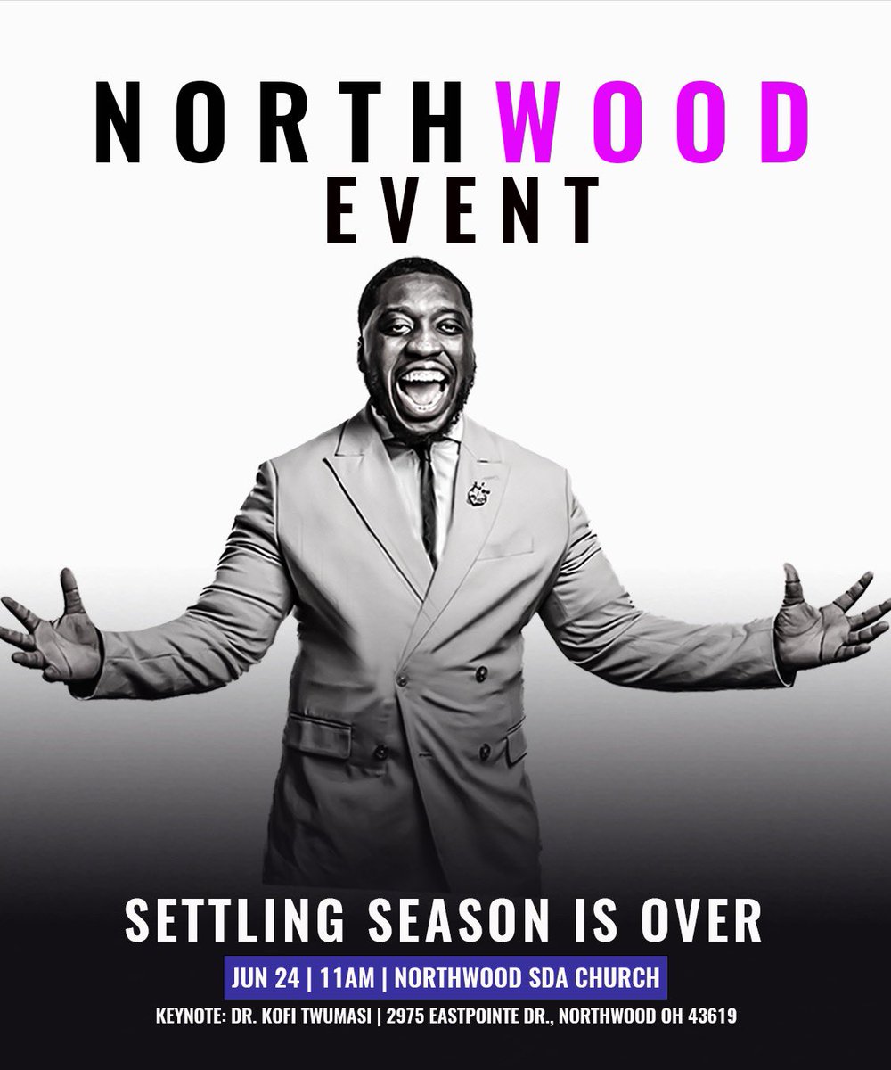 Northwood!

Join me this weekend in Northwood as I deliver the keynote. 

This is a free event that is open to the public. 

#Growth #Blacklawyers #Keynote