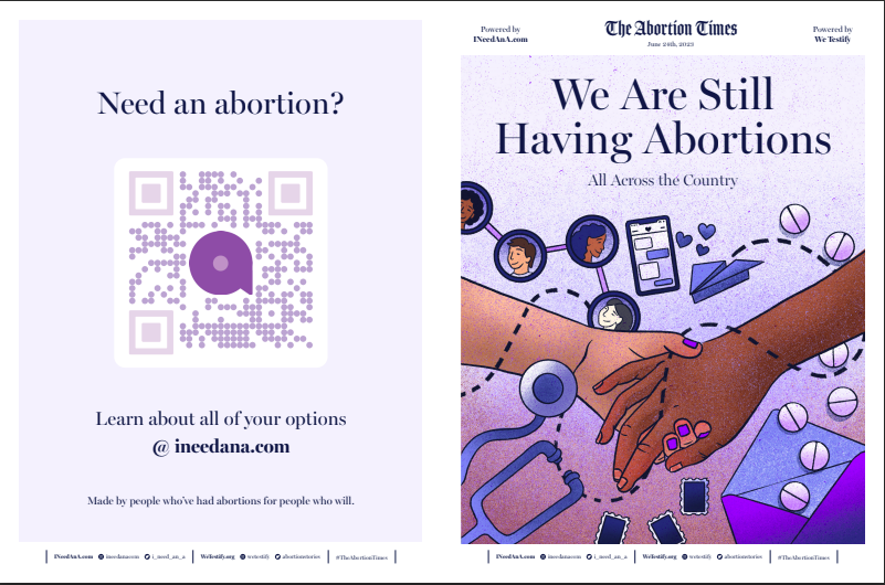 It’s been a year since the #Dobbs decision by the Supreme Court overturned #RoevWade, and people are still having abortions all across the country. @i_need_an_a and @abortionstories have teamed up to share post-Roe abortion stories. #TheAbortionTimes