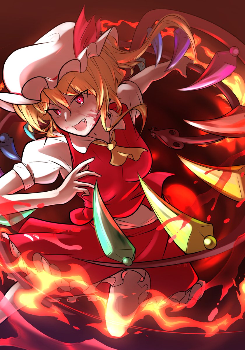 #東方Project 
#フランドール・スカーレット

プリン争奪戦