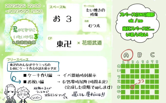 内容少し更新したので改めて参加表明投げさせていただきます🙏
ド派手に楽しみたく存じます!!
 #君とな0625参加表明 