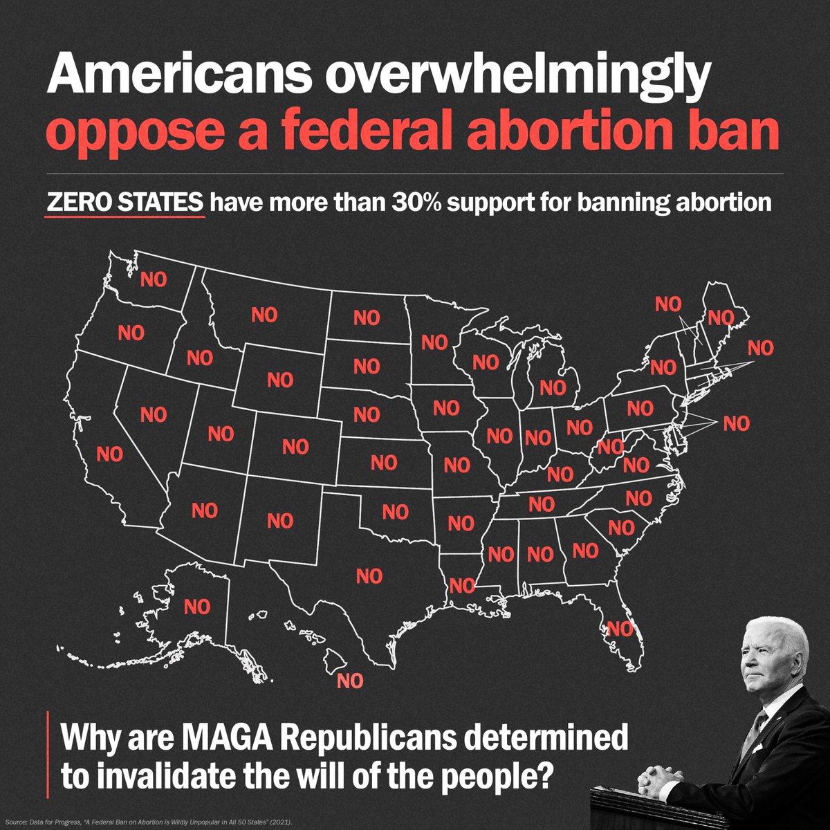 One year after the fall of Roe, remember: Americans overwhelmingly oppose banning abortion.