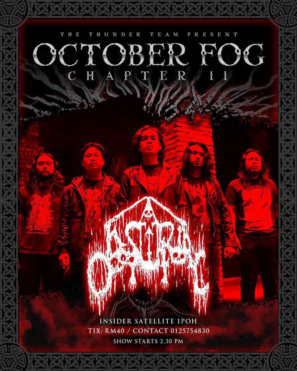 Obscurial returns to Ipoh this year for October Fog II 

7 October 2023