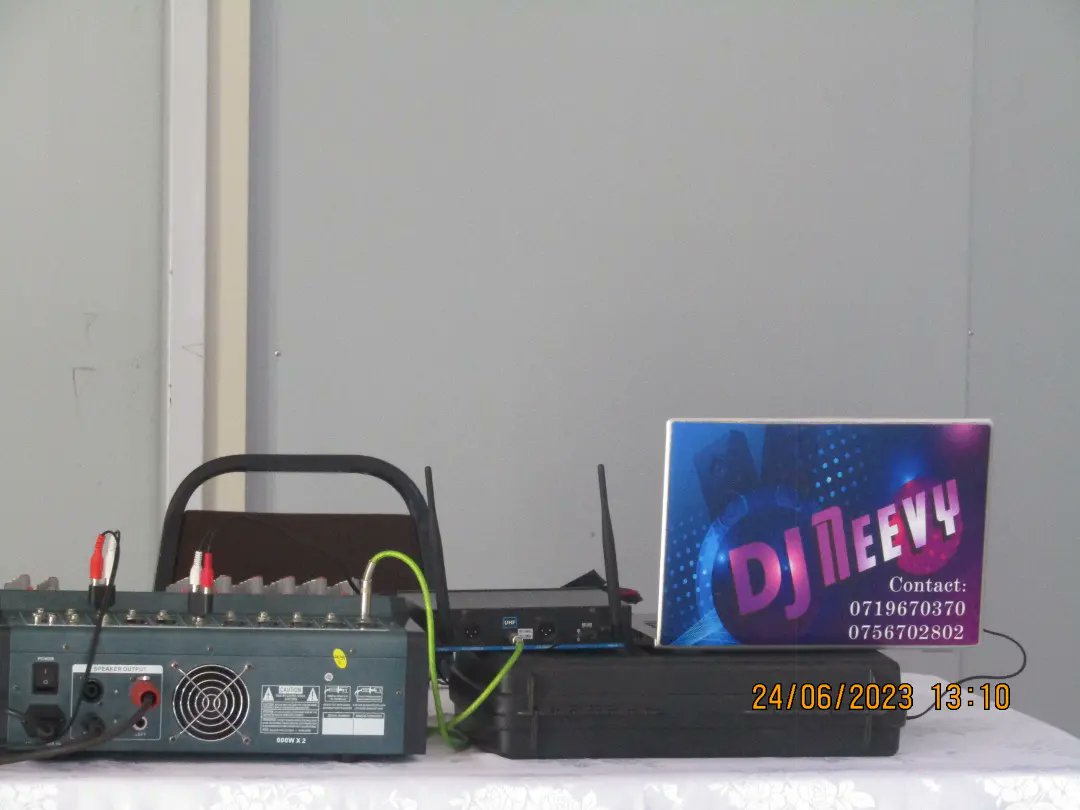 Peter_Neevy's tweet image. Today&apos;s workflow.

Provision of #PAsystem , #Dj for a graduation party at Corat Africa Karen. Have an upcoming event? Talk to us at Neevy Entertainment LTD on 0719670370 / 0756702802.

neevy.co.ke