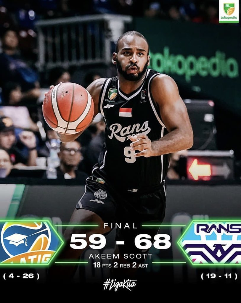IBLindonesia's tweet photo. IBL 2023 - Series 8 Jakarta
Day 8 - Game 3
Fulltime : Satya Wacana Salatiga 59 - 68 RANS PIK Basketball
#IBL2023 #IBLIndonesia #LigaKita #IBLMatch https://t.co/pXMDc50Dnz