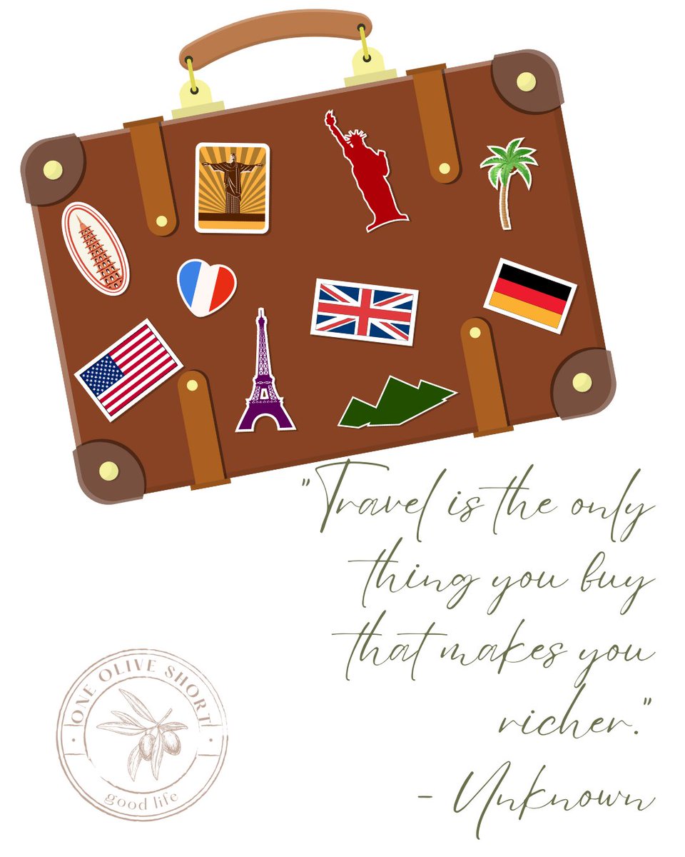 OneOliveShort's tweet photo. What travel do you have planned this summer?
🌿💛

#travelmakesyouricher #discovery #positivity #selfcare #mindfulness #livelife #practicegratitude #perfectlyimperfect #bekind #staypresent https://t.co/L4PxgR4Dnr