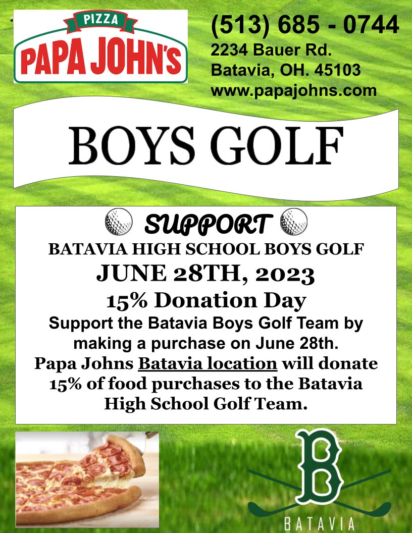 Batavia_HS_Golf's tweet photo. Dinner plans for this Wednesday. https://t.co/JJbRo0nOO7