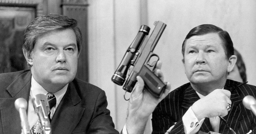 CIA  revealed a 'heart attack' gun in 1975. A battery-operated weapon that fired a dart of frozen water and shellfish toxin. Once inside the body, it would melt leaving only a tiny red mark on the victim where it entered. The official cause of death would always be a heart…