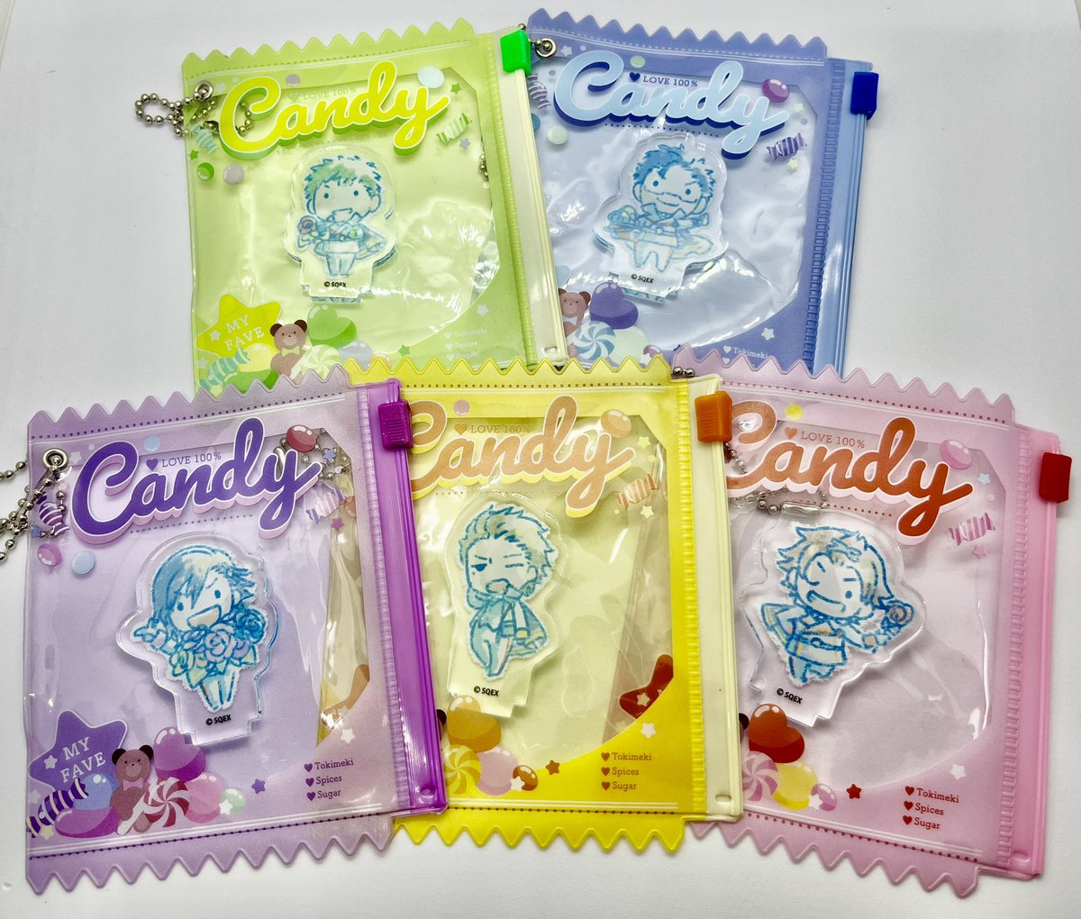 SALE／88%OFF】 お菓子パッケージキーホルダー 大人気 オタ活 推し活 全5色