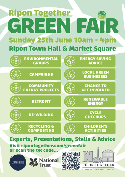LongLandsCommon's tweet photo. Tomorrow we will be at the @RiponTogether Green Fair proudly displaying our journey from a stop the road campaign to becoming the first ever community owned woodlands project for Harrogate and Knaresborough. Drop by and say hello.
Ripon Town Hall 10am-4pm
#longlandscommon https://t.co/dsD9lGcnaJ