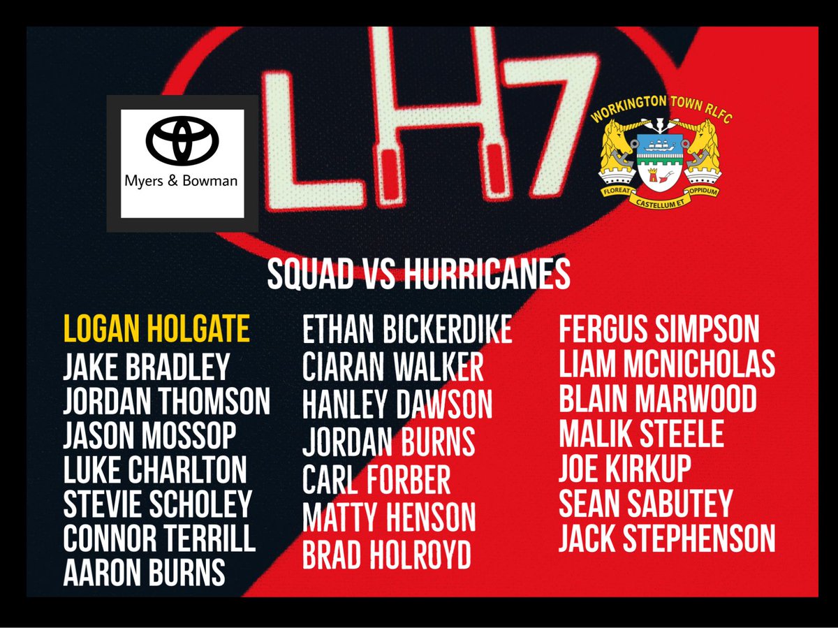 Workington Town (@workingtontown) on Twitter photo 22 man squad named
💛🔴⚫🔵⚪
V <a href="/HurricanesRLFC/">Midlands Hurricanes RLFC</a>
Tickets workingtontown.byretail.net/menu
<a href="/hensingham_arl/">Hensingham ARL</a> 22 man squad named
💛🔴⚫🔵⚪
V <a href="/HurricanesRLFC/">Midlands Hurricanes RLFC</a>
Tickets workingtontown.byretail.net/menu
<a href="/hensingham_arl/">Hensingham ARL</a>