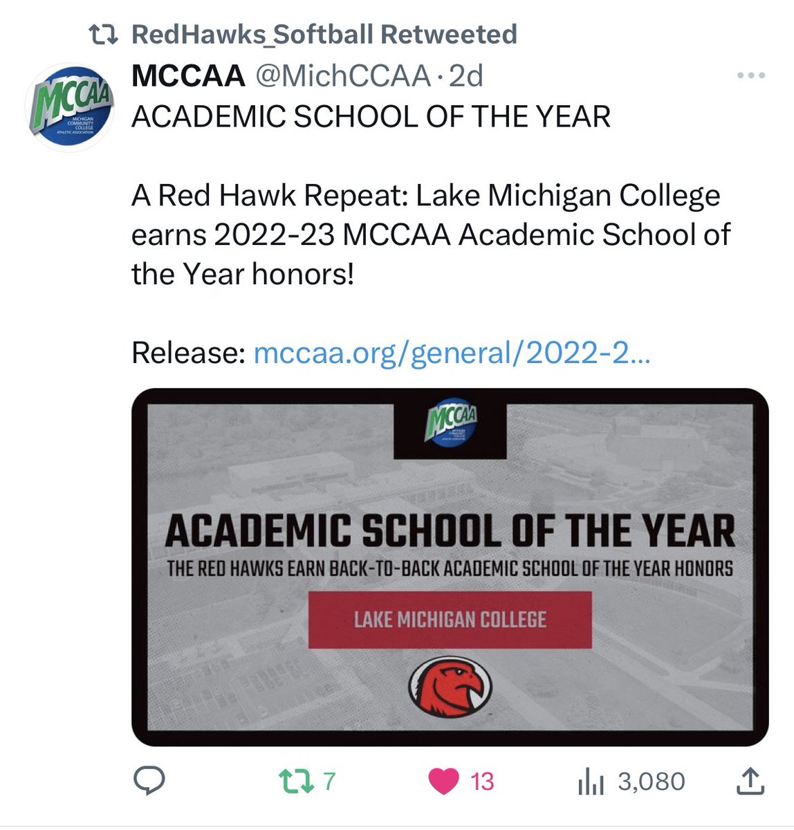RedHawksSoftba2's tweet photo. LETS GOOO!!!!! This is what we do here at the Lake!! 💪🏼💪🏼 keep it up RedHawk Athletes let’s go for 3 years this upcoming school year! 
#TalonTough #STUDENTathlete #smarthawks https://t.co/np4NK5mrZs