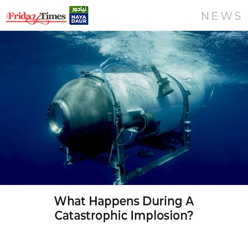 NayaDaurKSA's tweet photo. As per #APNews, the #Titansubmersible suffered a #CatastrophicImplosion that likely killed its #Pilot and four passengers instantly amid the intense water pressure in the deep North Atlantic, experts said.
Read: https://t.co/bAvDkUJf8W
#Titanic #titanicsubmarine https://t.co/J2SxDTC3cP