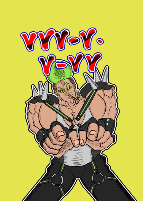 夏コミ新刊『VVV-V・V-VV』表紙、こんな感じかも(彼が主役とは限りません) 