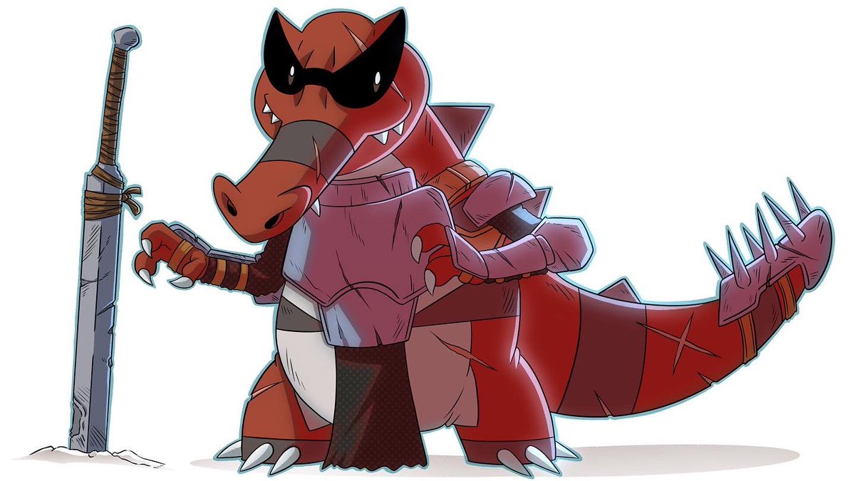 tisbore's tweet image. Krookodile armored up! I always thought a medieval fantasy Pokémon game would be cool. 

youtu.be/hhkns8YcOxM

#krookodile #pokemon #pokémon #nintendo #fanart #art #artist #digitalart #procreate #armor #fantasy #ArtistOnTwitter