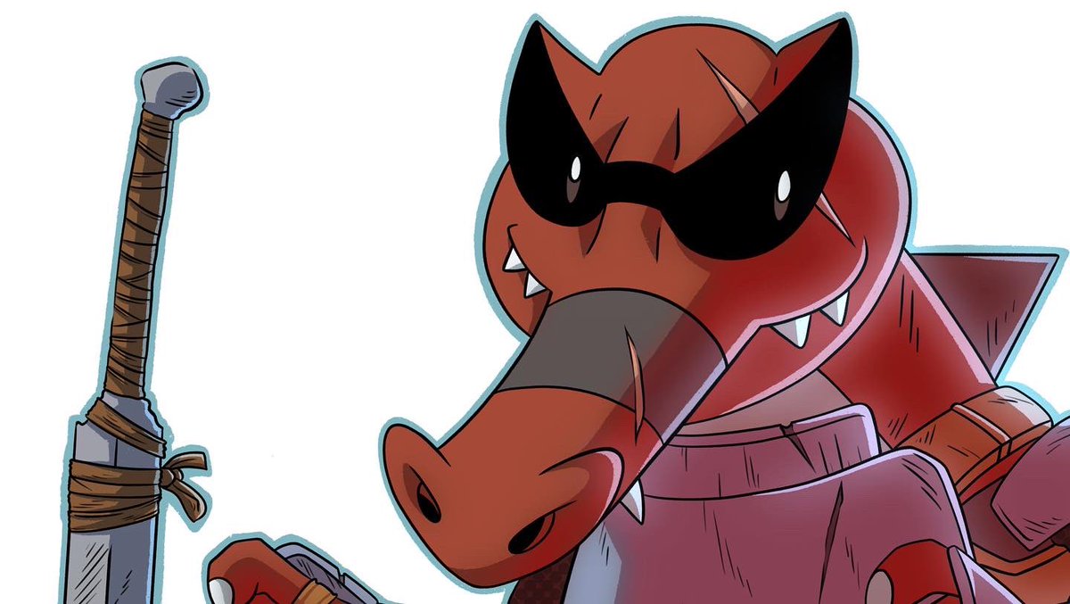 tisbore's tweet image. Krookodile armored up! I always thought a medieval fantasy Pokémon game would be cool. 

youtu.be/hhkns8YcOxM

#krookodile #pokemon #pokémon #nintendo #fanart #art #artist #digitalart #procreate #armor #fantasy #ArtistOnTwitter