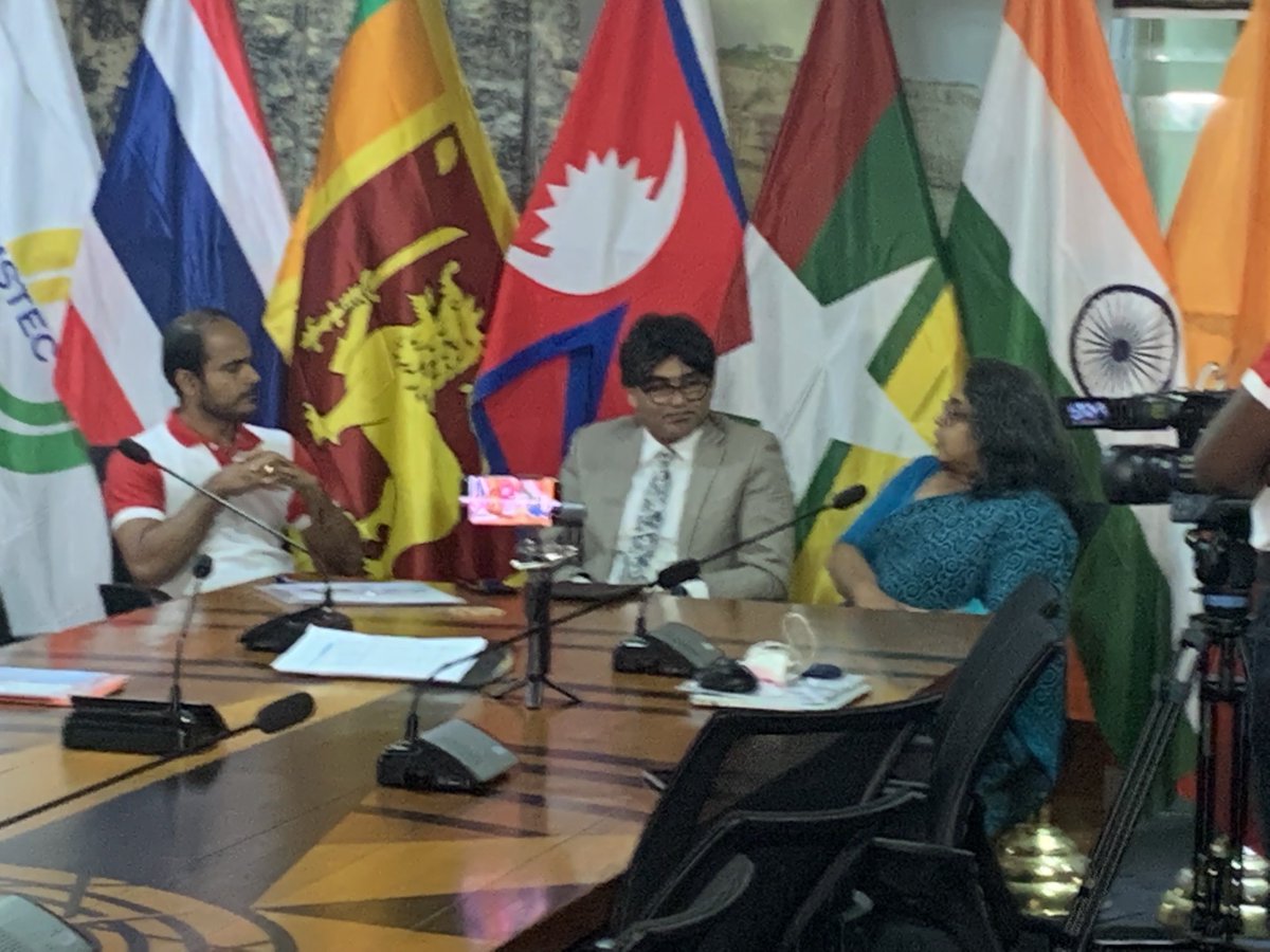 NationalInnova2's tweet photo. At the end of BIMSTEC expert group meeting on STI explaining to the Sri Lankan Scientist on NIA by Dr Sachie and NASTEC by Shahmy #lka https://t.co/KBBcKmNxuV