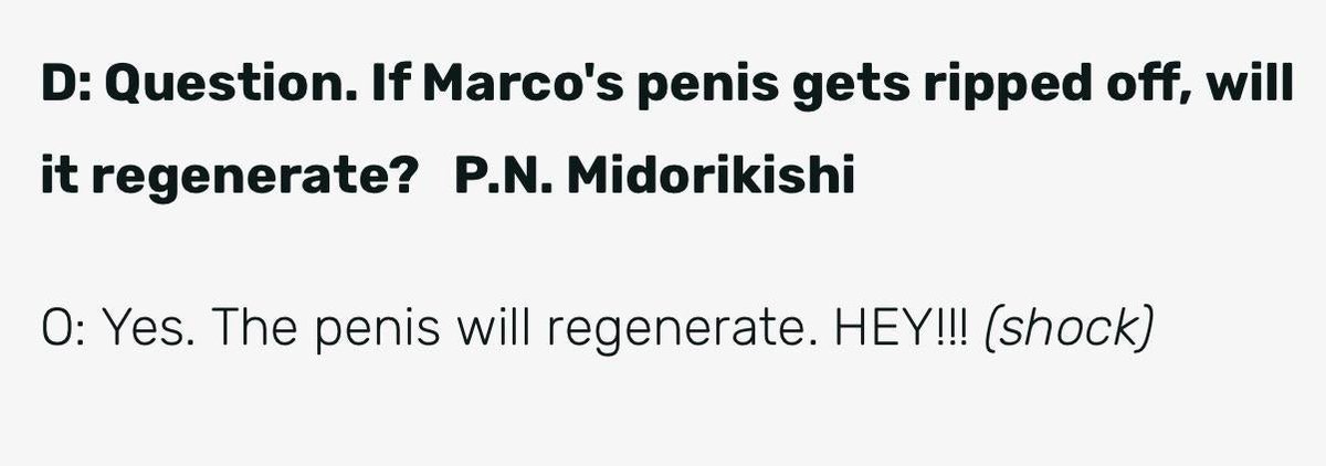 RealWillOfD's tweet photo. I don't know what's wild, one piece fans asking these questions or oda answering them💀💀 #ONEPIECE https://t.co/dh2grQ6U18