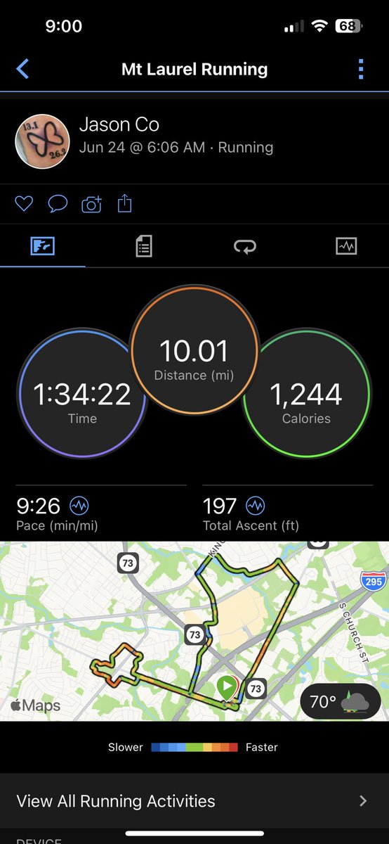 mrjrcohen's tweet image. #run #humidrun #Lifetimerun #saturdaymorningvibes