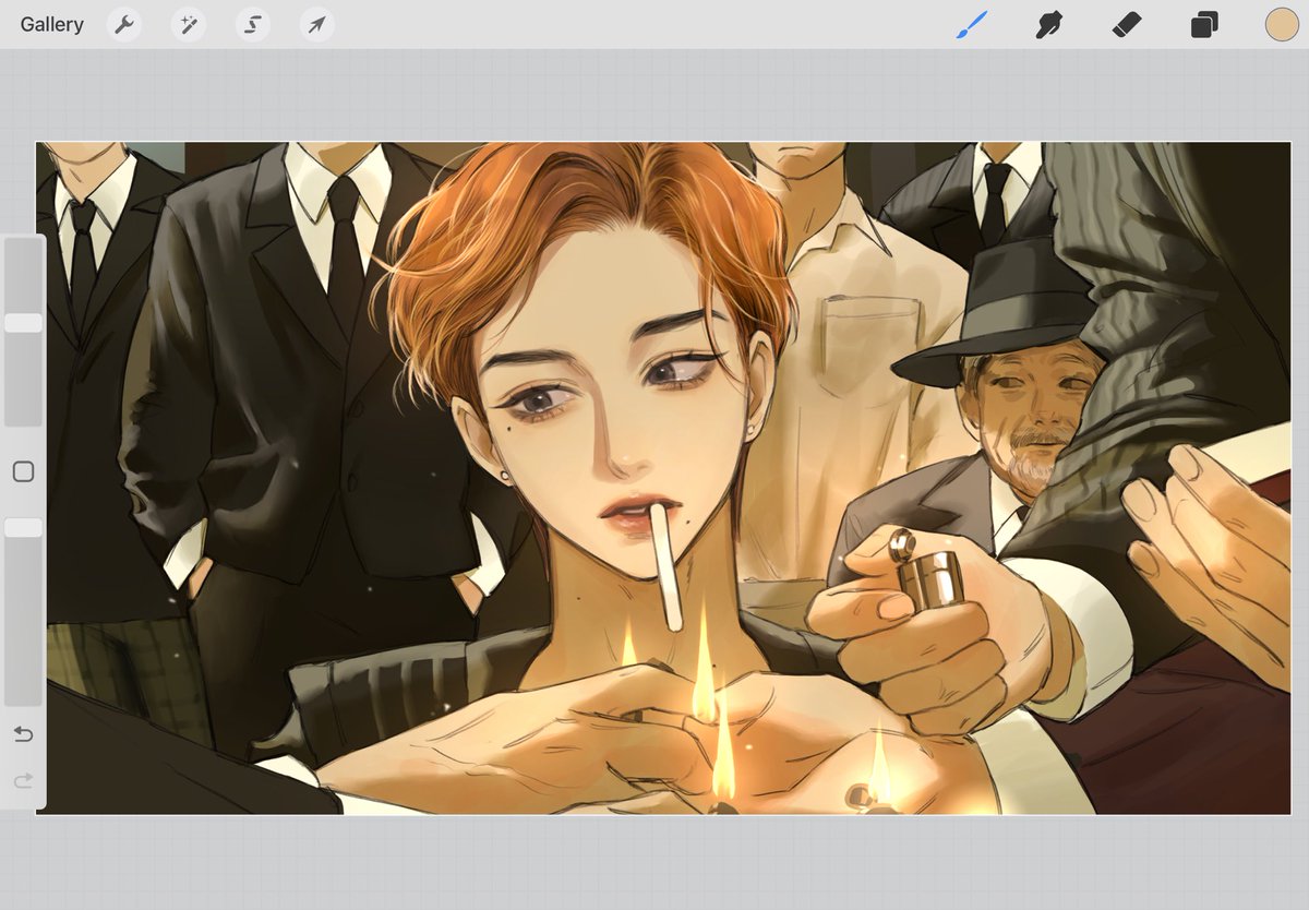 ไม่เรียกฮาวทู แต่เป็นสเต็ปสำหรับคนขี้เกียจแล้วกัน
ปกติเทคนิคนี้จะใช้ตอนต้องการภาพที่มีแสงเงาชัดเจนค่ะ

>ลงสีพื้นก่อนแล้วใช้ layer multiply กำหนดเงาคร่าวๆ **อันนี้เอาไว้บนสุดของเลเยอร์สีพื้นนะคะ
>เพ้นท์รายละเอียดเข้าไปในเลเยอร์ต่างๆ แล้วก็เพิ่มสีบรรยากาศด้วยโหมด Add /screen ฮะ