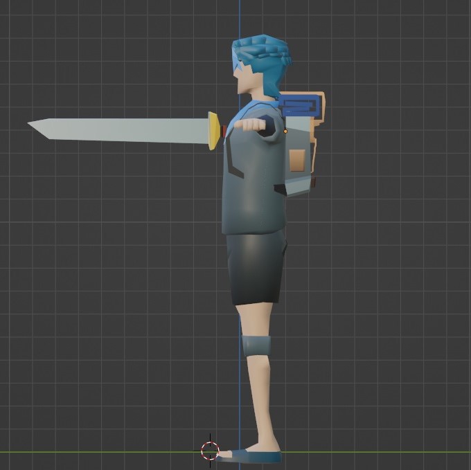 skrata6's tweet photo. THE UNDISCOVER
The final design for the main character (Raizat) in The Undiscover game. Equipped with travel bag and swords.

#Blender #unity #gamedev #gamedesign #animation3d #TheUndiscover #Game #lowpolygame #3Dgame #adventure https://t.co/mvsipLCcDa