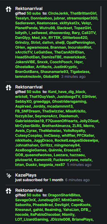 KickBsibz's tweet photo. What the fuck is happening tonight...... I'm for real at a loss for fucking words. you have no idea how much this means to me.... @RektOnArrival IS A FUCKING LEGEND. Words don't even explain the things hes doing for people on @kick  @StakeEddie EDDIE NOTICE THIS MAN PLEASE!!!! for real crying. holy fuck you just made my whole streaming career. BLESSED. Rekt deserves nothing but love. ive never experienced anything like this before...