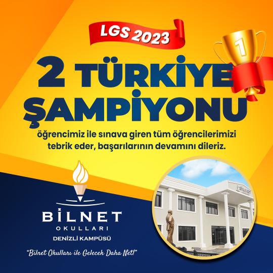Bilnet Okulları ile Gelecek Daha Net
#BilnetDenizli #türkiyebirincisi #teşekkürler <a href="/ekicis20/">Süleyman EKİCİ</a> <a href="/FatihBilfen/">Fatih Öztürk 🇹🇷</a> <a href="/zehratopaloglu_/">Zehra Sağ</a> <a href="/BilnetOkullari/">Bilnet Okulları</a> <a href="/yesilpinar79/">Tuğba Yeşilpınar</a> <a href="/osmanefecoban/">Osman Çoban</a>