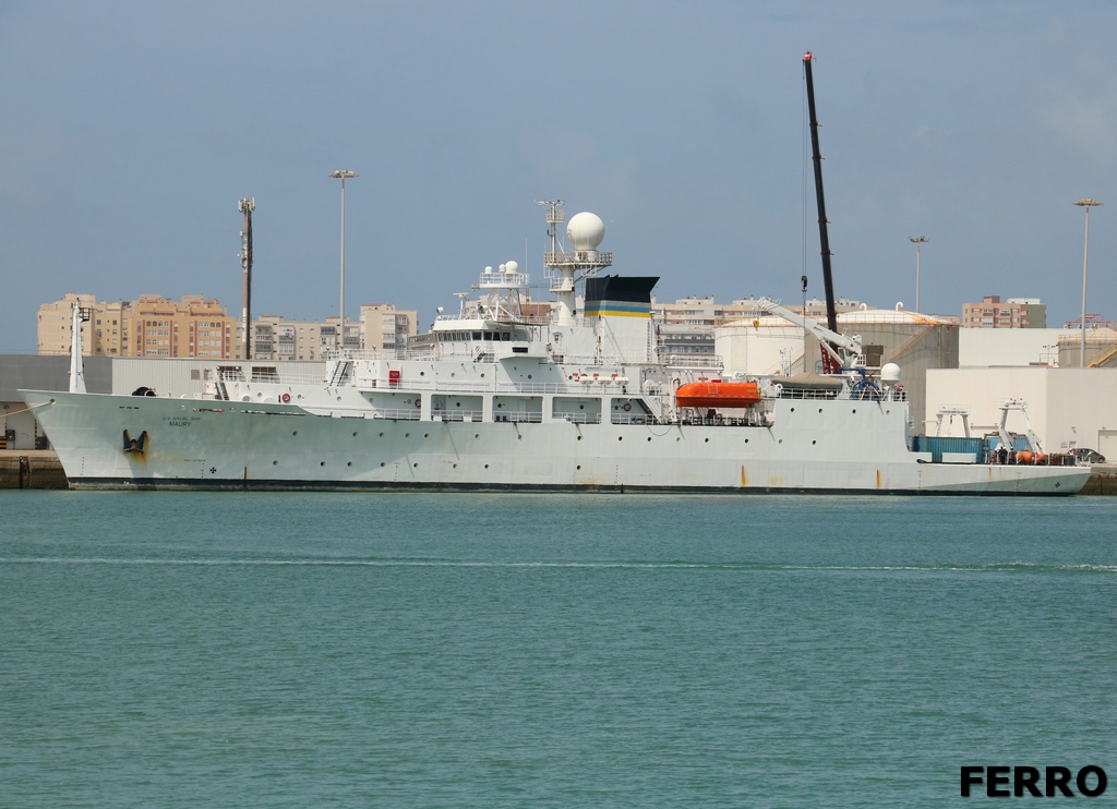 USNS MAURY T-AGS66 in Cadiz #shipsinpics #shipping #shipspotting #ships @WarshipCam @seawaves_mag #navy