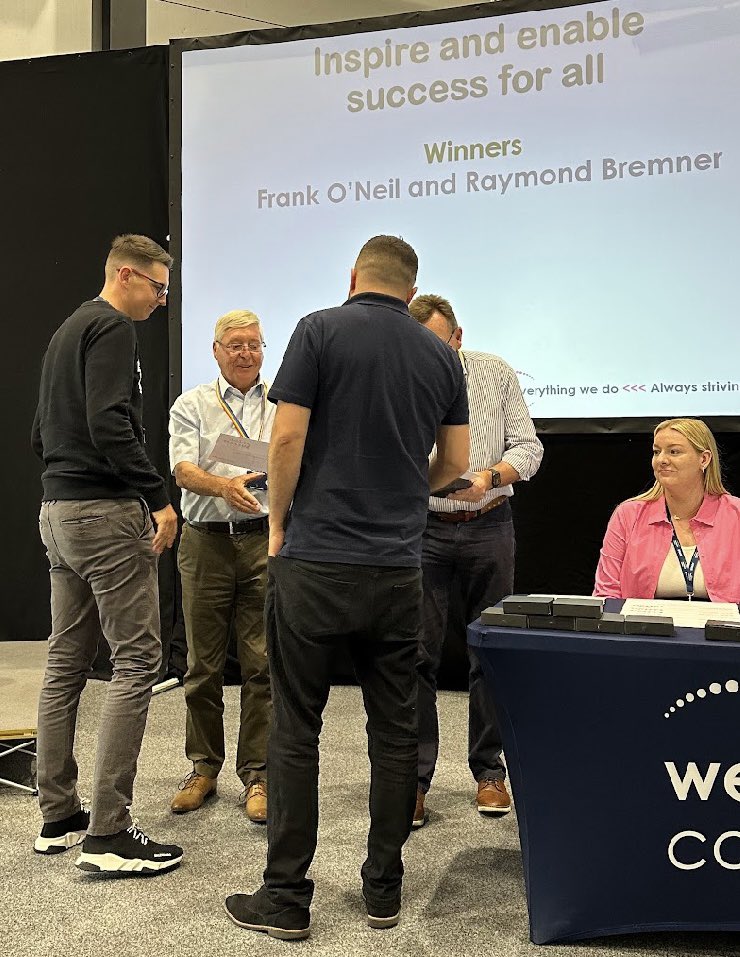 Jackie Galbraith (she/her) (@jackiegalbraith) on Twitter photo Frank OβNeil & Raymond Bremner β very worthy winners of the #InspireAndEnableSuccess #STAR award at the <a href="/WestLoCollege/">West Lothian College</a> #CelebrateSuccess ceremony. Nominated for the excellent work theyβre doing to support school pupils engage successfully in their construction courses. πππ Frank OβNeil & Raymond Bremner β very worthy winners of the #InspireAndEnableSuccess #STAR award at the <a href="/WestLoCollege/">West Lothian College</a> #CelebrateSuccess ceremony. Nominated for the excellent work theyβre doing to support school pupils engage successfully in their construction courses. πππ