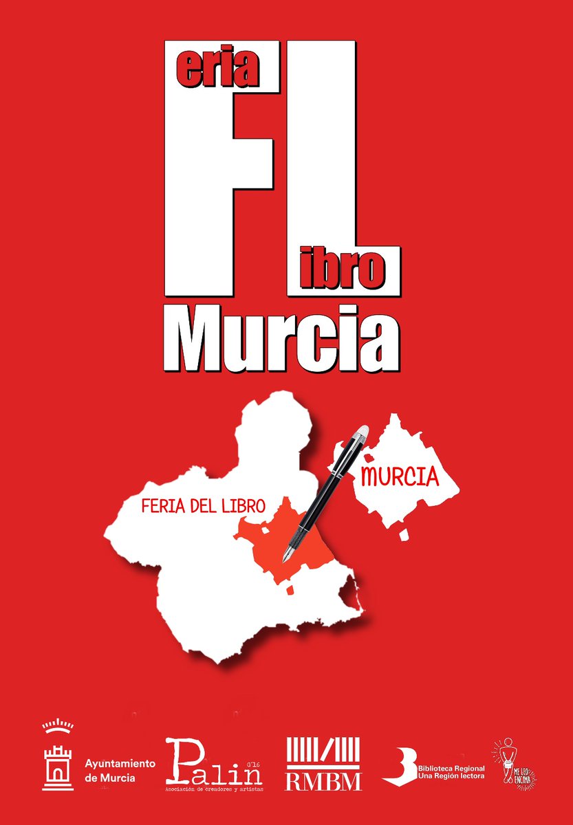 Estaremos del 6 al 15 de octubre en la caseta número 48 de la Feria del Libro de Murcia.